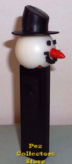 Snowman A Pez, Removeable Short Hat, Eyes, Mouth and Nose 3.9 Black NF Yugo Stem