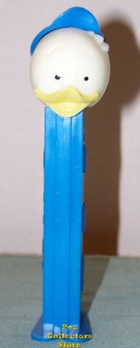 (image for) Duck Child Pez Blue Hat, Black Painted Eyes 3.9 Thin Feet Spearmint Sleeve