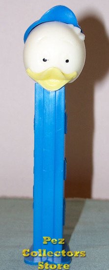 (image for) Duck Child Pez Blue Hat, Black Painted Eyes 3.9 Thin Feet Spearmint Sleeve