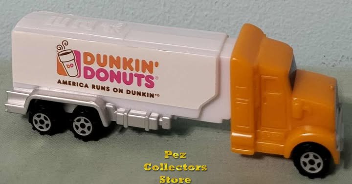 (image for) Dunkin Donuts Hauler Truck Promo Pez Orange Cab Loose - SOS