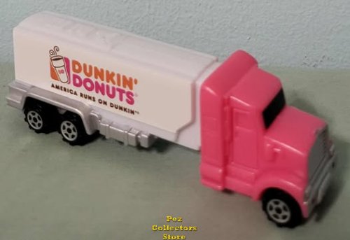 (image for) Dunkin Donuts Hauler Truck Promo Pez Pink Cab Loose - SOS