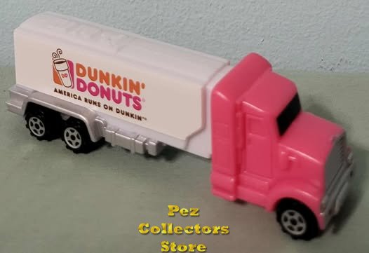(image for) Dunkin Donuts Hauler Truck Promo Pez Pink Cab Loose - SOS