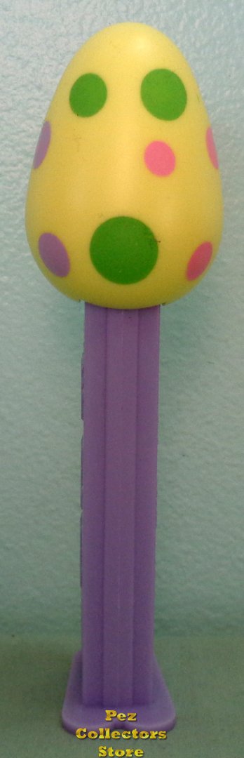 (image for) Yellow Easter Egg with Polka-Dots Pez Loose - Click Image to Close