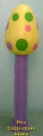 Yellow Easter Egg with Polka-Dots Pez Loose