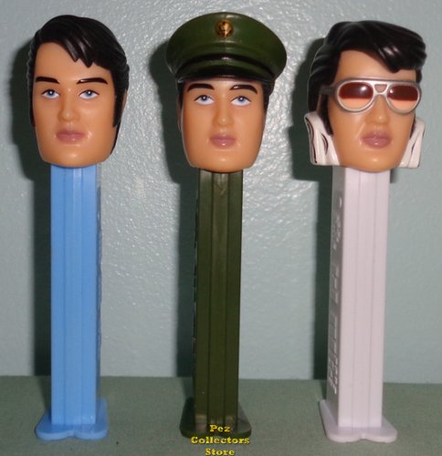 (image for) Elvis Pez Set of 3 Loose Save on Shipping
