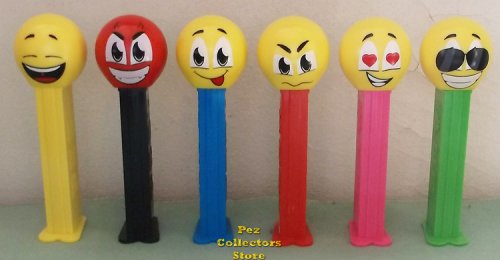 (image for) Australian Emoticon Pez Set of 6 Loose