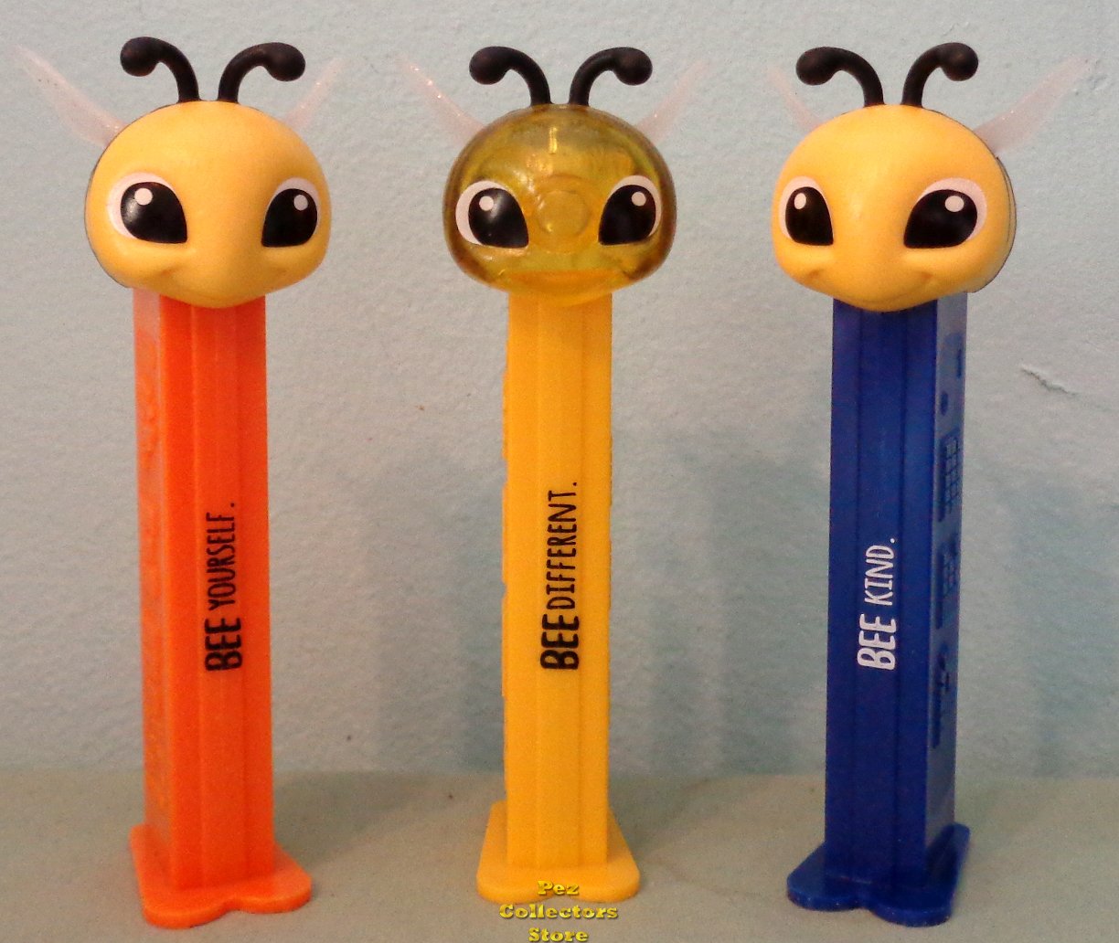 (image for) 2021 European Exclusive Ltd. Ed. Bees Pez with Crystal Set of 3 - Click Image to Close