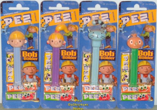 (image for) European Bob the Builder, Wendy, Spud, Pilchard Mint on Card