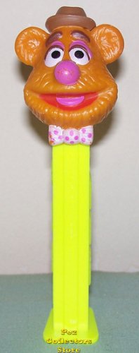 (image for) European Muppets Fozzie Pez on Neon Yellow Stem