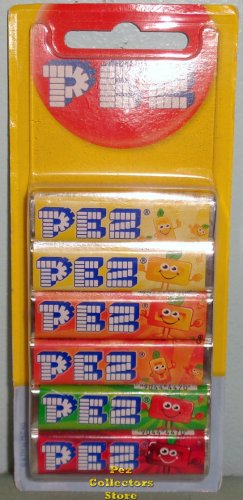 (image for) European PEZ Fruit Mix 12 Packs on Short Card