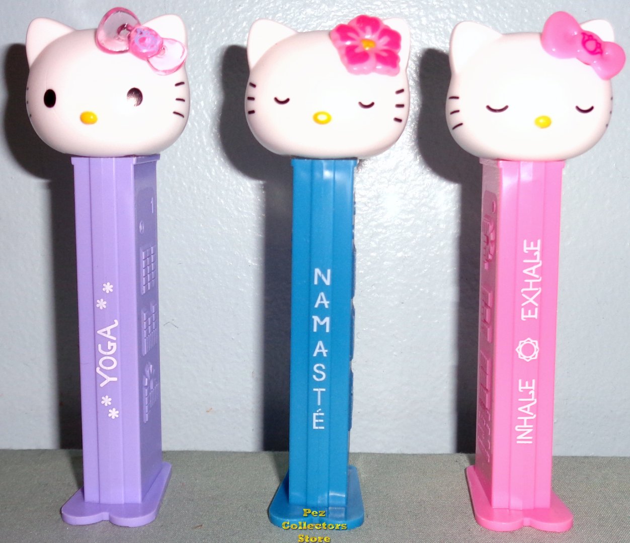 (image for) 2023 European Hello Kitty Yoga Namaste and Inhale Exhale Pez - Click Image to Close