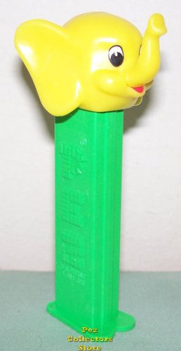 (image for) Euro Elephant 1997 Kooky Zoo Pez darker green Loose