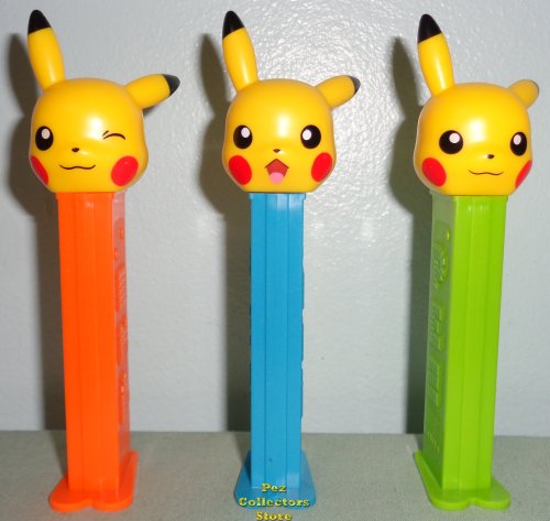 (image for) European Pokemon Pikachu Pez Set of 3 new for 2023