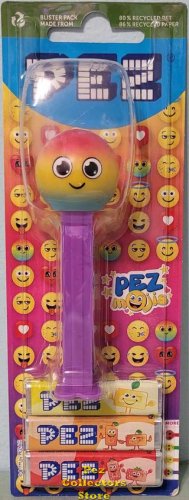 (image for) 2024 European Rainbow Emoji Pez Mint on Card