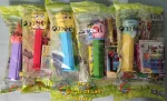 (image for) European Gary and SpongeBob Pez Set in bag with Candy and Stickers