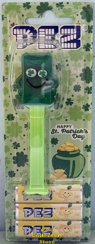 (image for) 2024 European Exclusive Ltd Ed. St. Patrick's Day Pez Candy Brick Mascot MOC