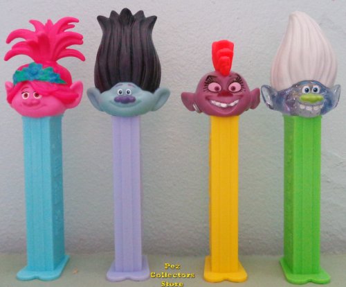 (image for) 2020 European Trolls New Barb, Revised Poppy, Guy and Branch Pez