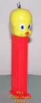 (image for) European Tweety Pez with molded eyelashes on Neon Red