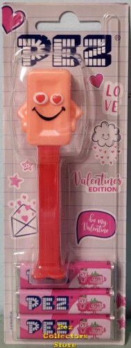 (image for) European Exclusive Ltd Ed. Valentine Pez Candy Brick Mascot Pez MOC