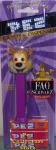 Purple Stem FAO Schwarz Bear Pez Mint on Exclusive Card