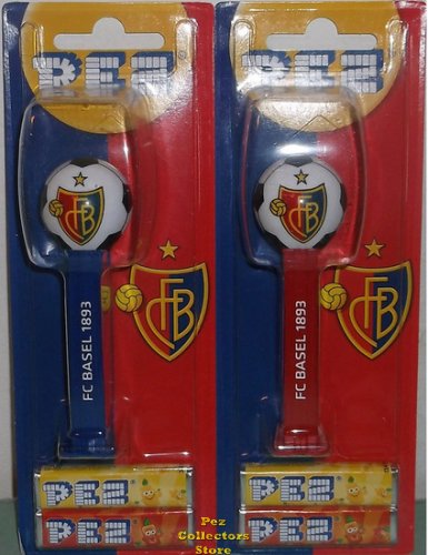 (image for) 2014 FC Basel Swiss Soccer Ball Pez pair MOC