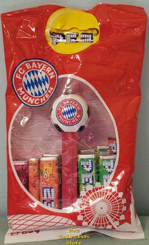 (image for) FC Bayern Munchen Soccer Football Ball Pez MIB with 10 Euro Pez