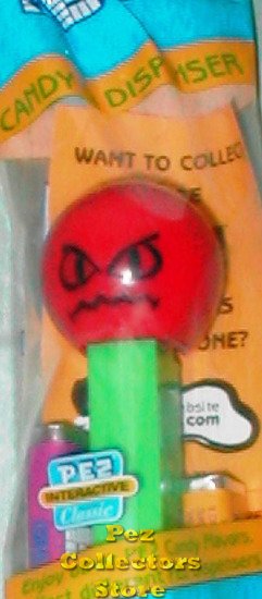 (image for) Angry Funky Face Pez on Green Stem MIP