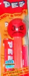 (image for) Angry Funky Face Pez on Orange Stem MIP