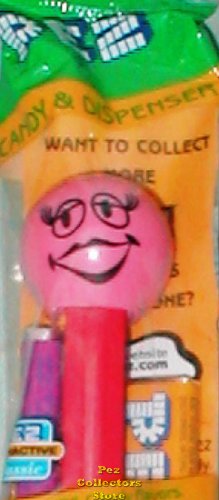 (image for) Batting Lashes Funky Face Pez on Red Stem MIP