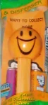 Big Grin Funky Face Pez on Yellow Stem MIP