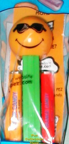 (image for) Cool Funky Face Pez on Green Stem MIP