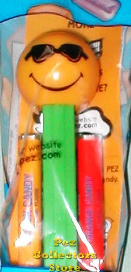 (image for) Cool Funky Face Pez on Green Stem MIP