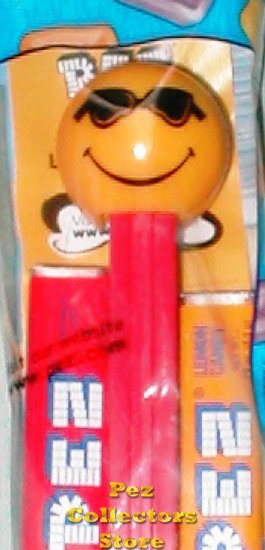 (image for) Cool Funky Face Pez on Red Stem MIP