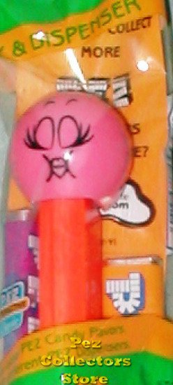 (image for) Kiss Funky Face Pez on Orange Stem MIP