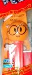 Nerd Funky Face Pez on Orange Stem MIP