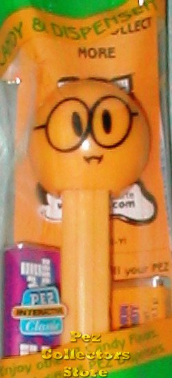 (image for) Nerd Funky Face Pez on Yellow Stem MIP - Click Image to Close