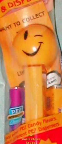 (image for) Wink Funky Face Pez on Yellow Stem MIP