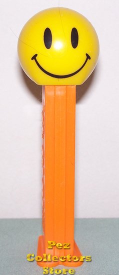 (image for) Smiley Funky Face Pez on Orange Stem Loose