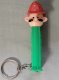 (image for) Mini Fireman Pez Pal Pez Flashlight Keychain Loose