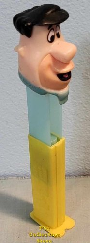 (image for) Fred Flintstone Pez with Spearmint Blue Sleeve and Button oose