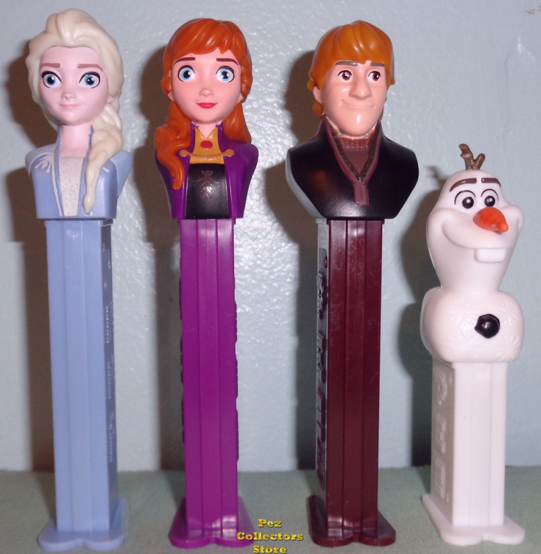 (image for) Frozen 2 Pez set new Elsa, Anna, Kristoff and mini Olaf LOOSE - Click Image to Close