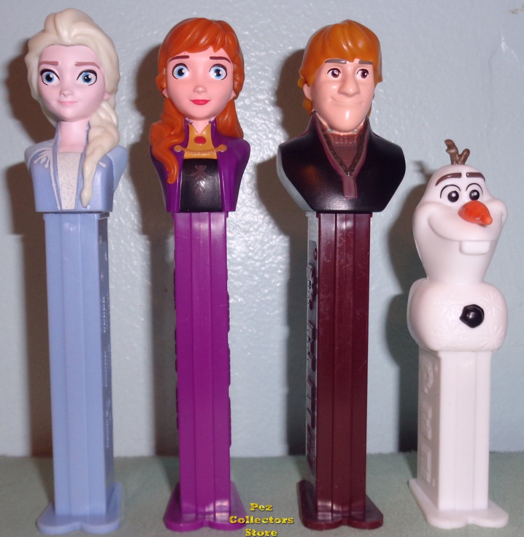 (image for) Frozen 2 Pez set new Elsa, Anna, Kristoff and mini Olaf LOOSE