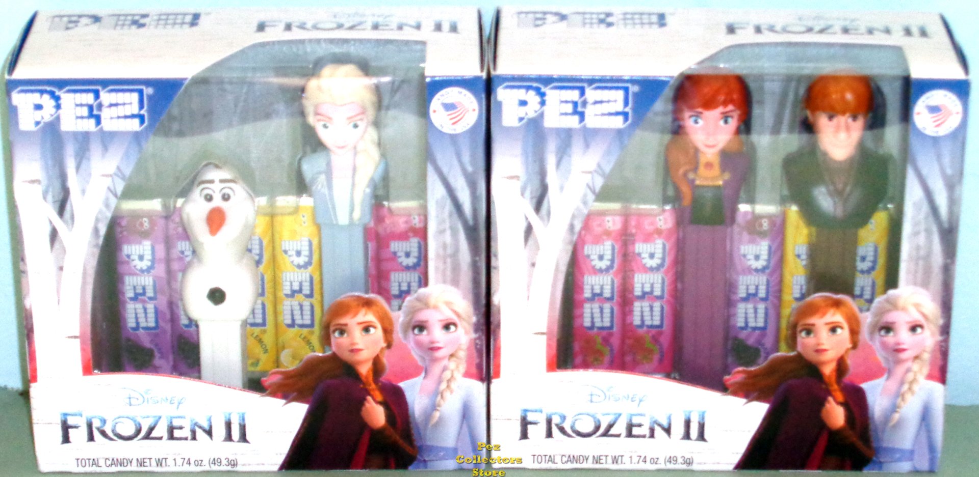 (image for) Frozen 2 Pez Twin Packs- new Elsa, Anna, Kristoff and mini Olaf