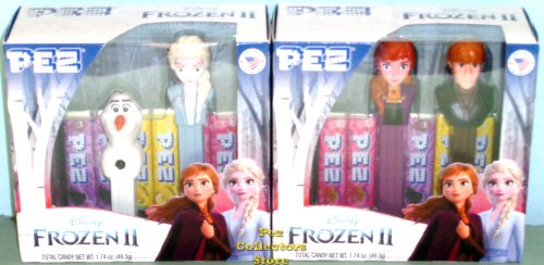 (image for) Frozen 2 Pez Twin Packs- new Elsa, Anna, Kristoff and mini Olaf