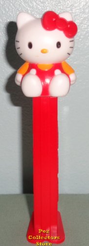 (image for) Hello Kitty with Red Bow and Overalls Full Body Pez Loose