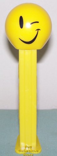 (image for) Wink Funky Face Pez on Yellow Stem loose