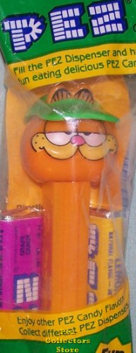 (image for) Garfield with Visor Pez Series I 4.9 stem MIB