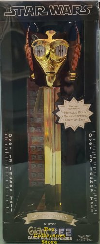 (image for) Star Wars Limited Edition Metallic Gold C3PO Giant Pez Light-Up Eyes Sound Effects
