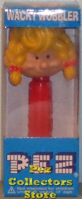 (image for) Pez Girl Wacky Wobbler In Package - Click Image to Close