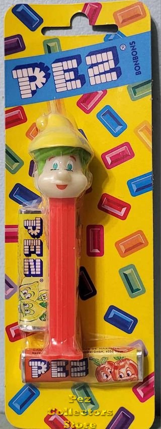 (image for) Glow in the Dark Alpine Pez Pal with Green Hair on Red Stem MOC